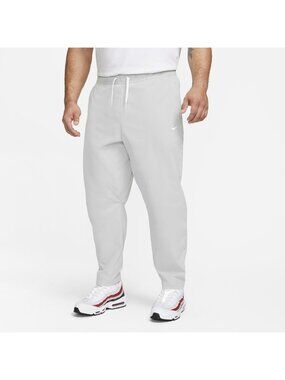 Nike Club Men Woven Tapered Leg Pants Color Light Smoke Grey Size XL